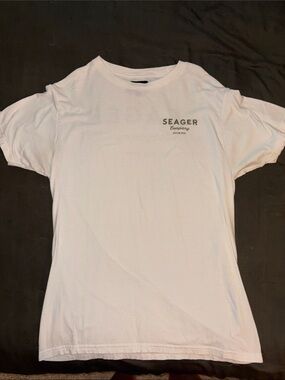 Seager Grit Company White Logo Tee - Medium